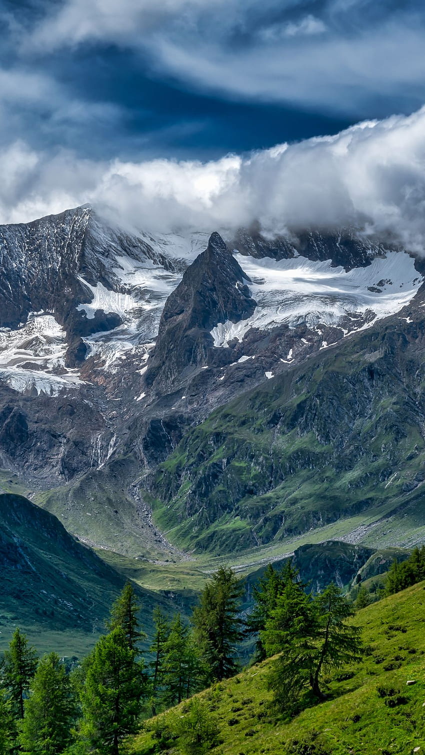 Paisaje de montaña para teléfono, Suiza fondo de pantalla del teléfono