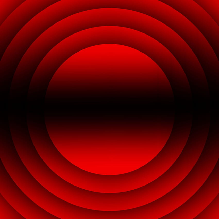 red, concentric, circles, aim, Red Ring HD phone wallpaper