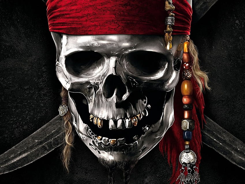 Piraci z Karaibów, czaszka, Karaiby, piraci, film Tapeta HD