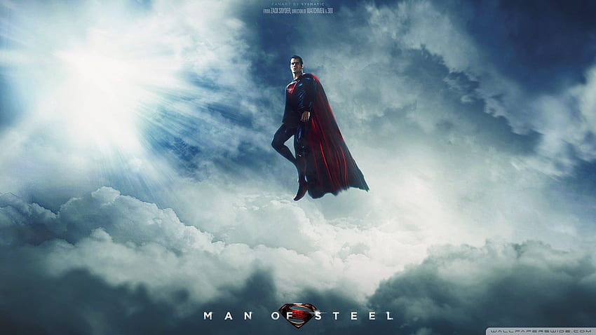 구름 슈퍼맨 영화 포스터 Henry Cavi Man of Steel 영화 HD 월페이퍼
