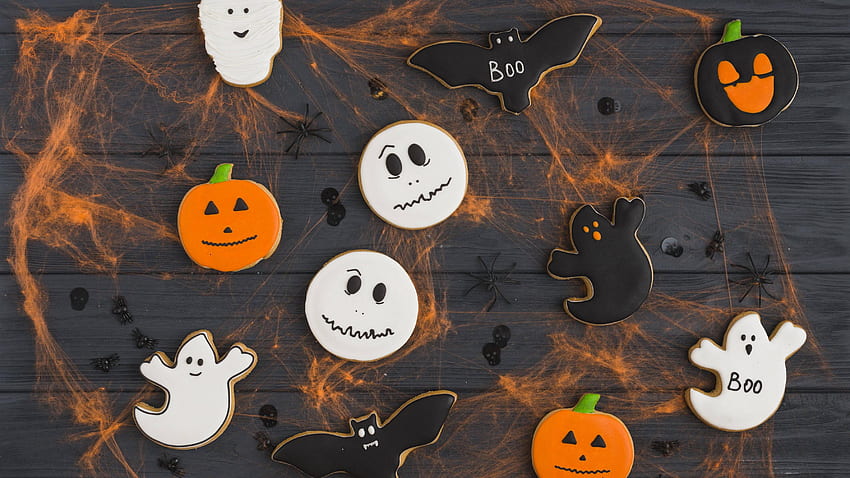 Halloween, cookies, food U HD wallpaper