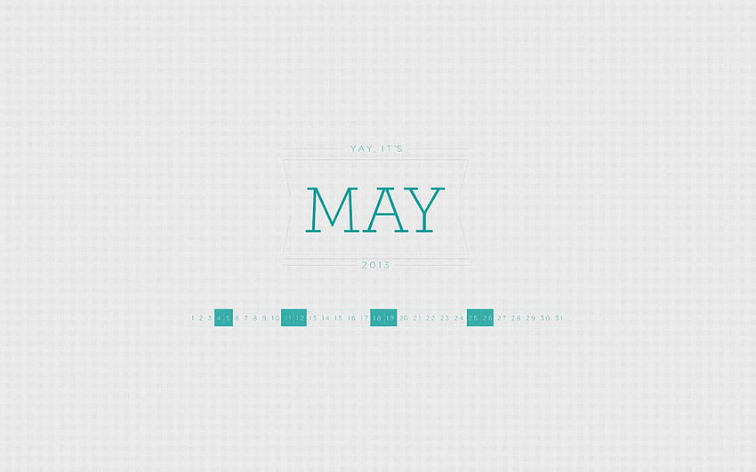 May 2013 Calendar, Paper HD wallpaper