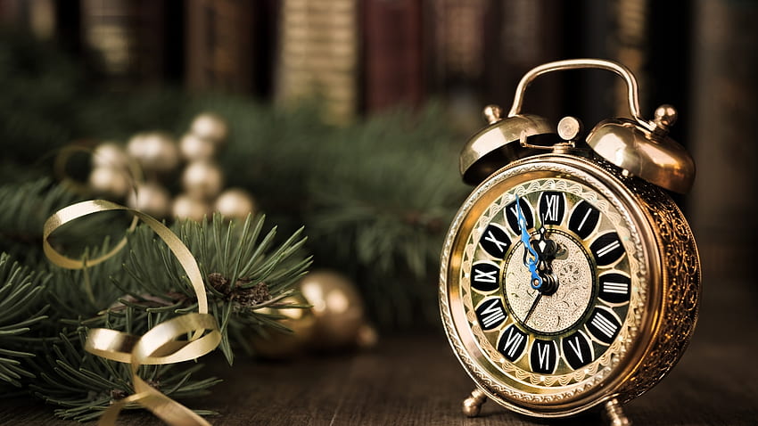 Antique-clock, Antique, Alarm, clock, gold HD wallpaper