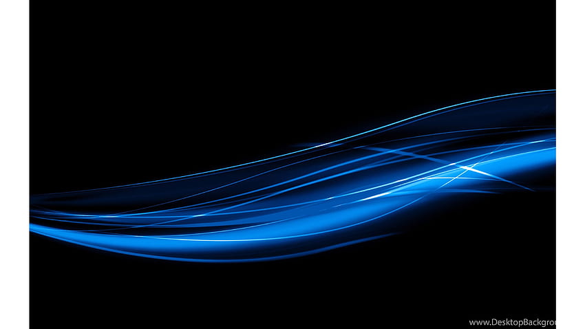 Blue Wave Abstract Background, Blue Black HD wallpaper