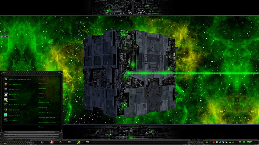 За всички членове на VC сега ще бъдете асимилирани в Borg Collective. Както беше обещано да завърши темите на Star Trek, идва Borg Resistance е ... HD тапет