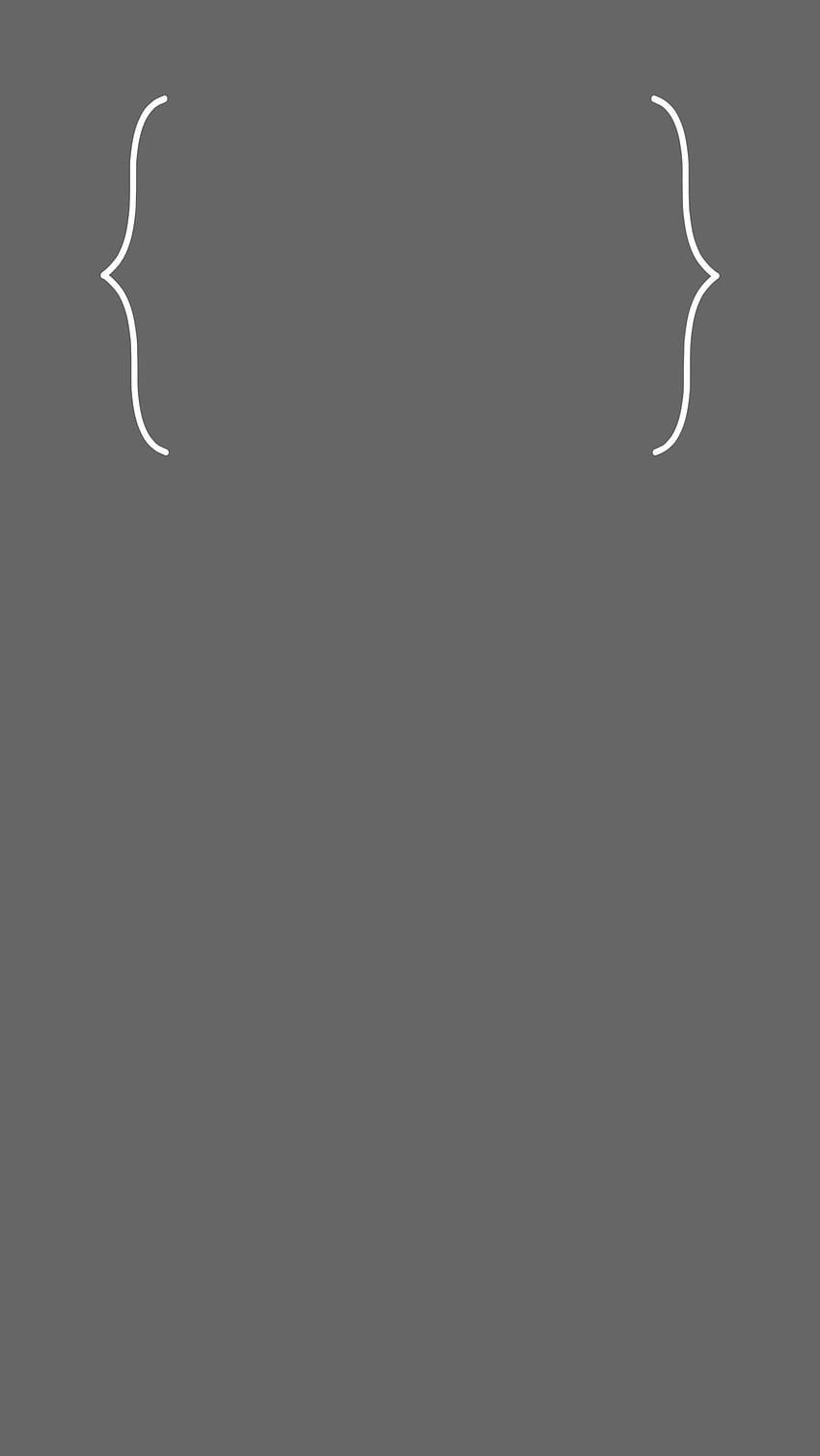 iPhone 6 Plus lock screen . Minimal gray with white clock outline. HD phone wallpaper
