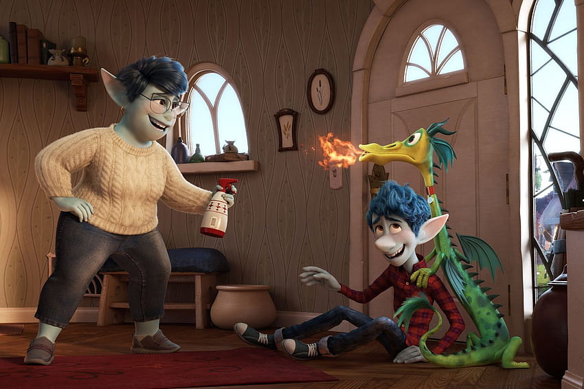 Onward review: an animated Pixar fantasy returns to original, Barley Lightfoot HD wallpaper