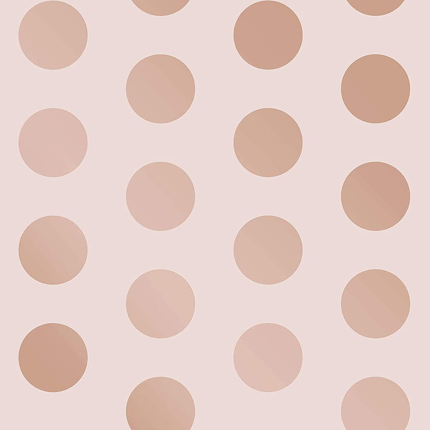 Big Dots Polka Dot Rose Gold Pink A617 CAO 5 : Tools & Home Improvement HD phone wallpaper