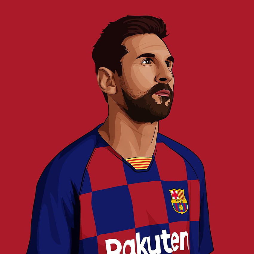 Leo Messi Mini Art Print by EliArt Illustrations - Without Stand - 3 x 4. Leo messi, Lionel messi, Lionel messi barcelona HD phone wallpaper