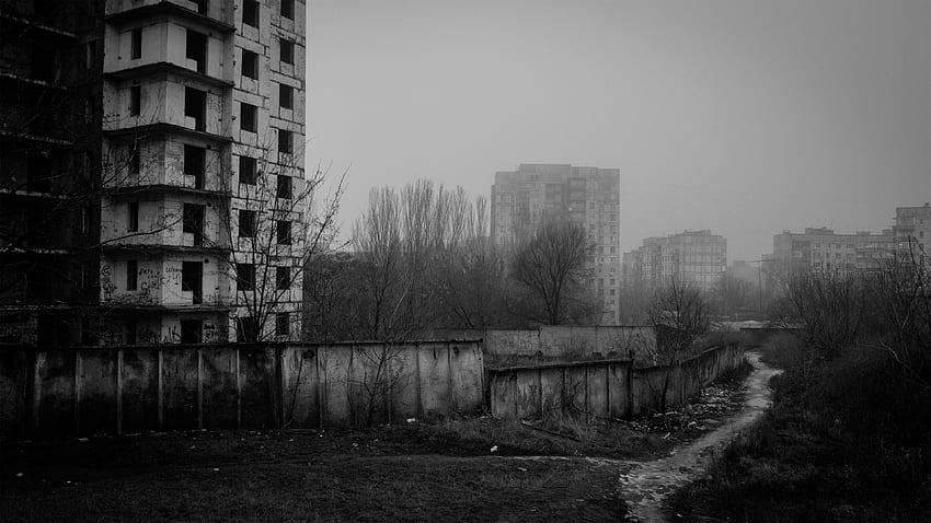 Russische sterbende Stadt HD-Hintergrundbild