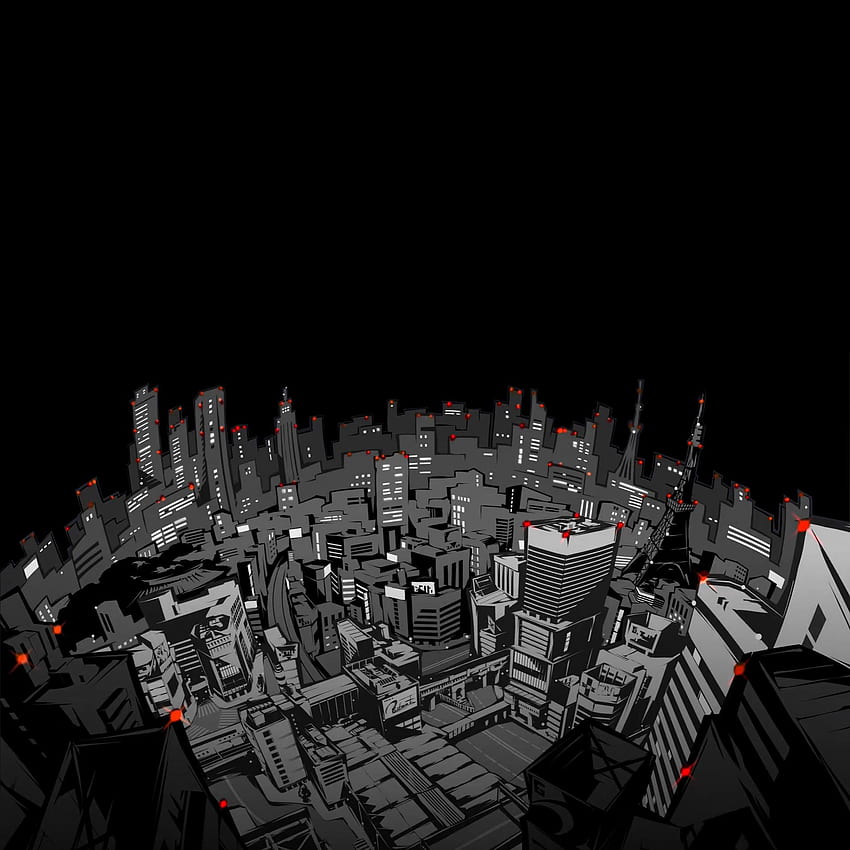 เวิร์กชอปบน Steam::Persona 5 Night City (Audio Visualizer) + Clock วอลล์เปเปอร์โทรศัพท์ HD