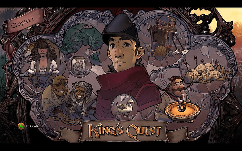 Muchas décadas de King's Quest. Garabato de expansión fondo de pantalla