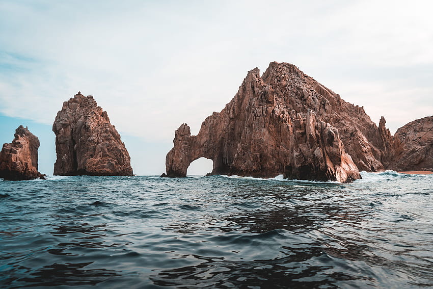 El Arco De Cabo San Lucas Under White and Blue Sky · Stock HD wallpaper ...