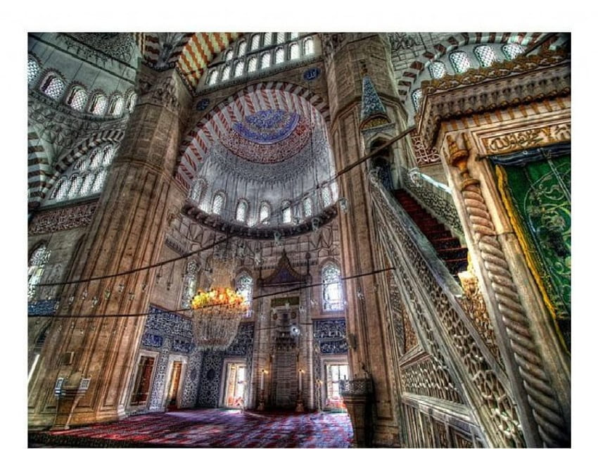 Mosquée Selimiye Edirne, Istanbul, Selimiye, Turquie, Istanbul, mosquée, Edirne Fond d'écran HD