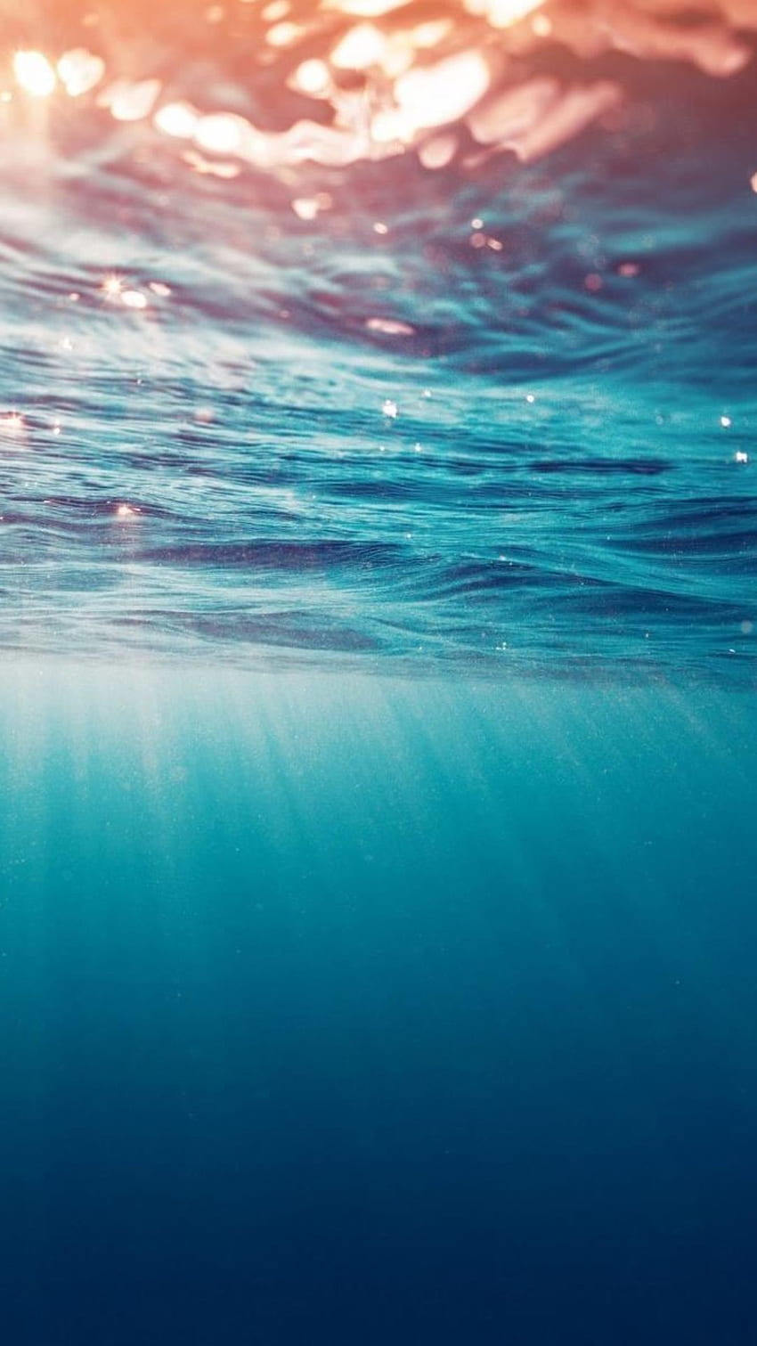 sott'acqua, mare, natura per iPhone 6, 7, 8 . Fantastico iPhone oceano sottomarino Sfondo del telefono HD