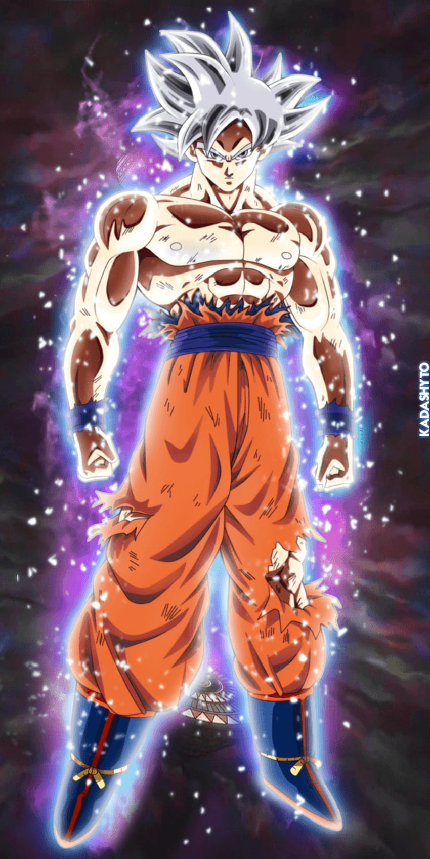 Ultra-Ganzkörper gemeistert Ultra-Goku-Ultra-Instinkt gemeistert HD-Handy-Hintergrundbild