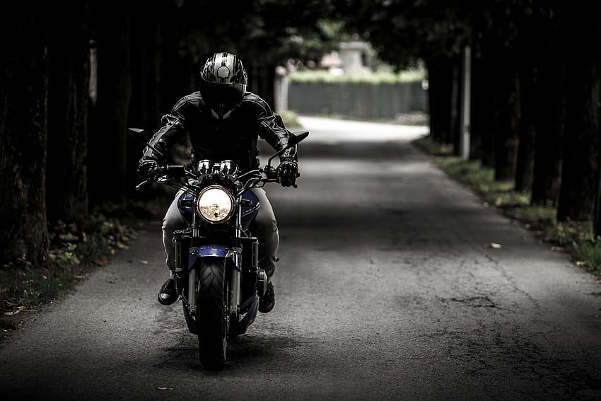 Motorräder, Verkehr, Bewegung, Motorradfahrer, Helm, Motorrad, Biker HD-Hintergrundbild