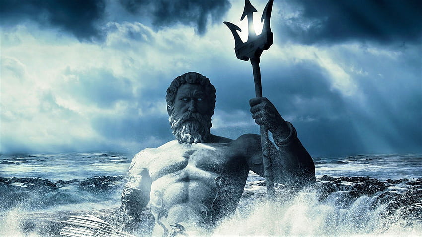 Stunning of Greek God Of Sea : Poseidon Sea God [1920×1080] - Imgur, Poseidon Statue HD wallpaper