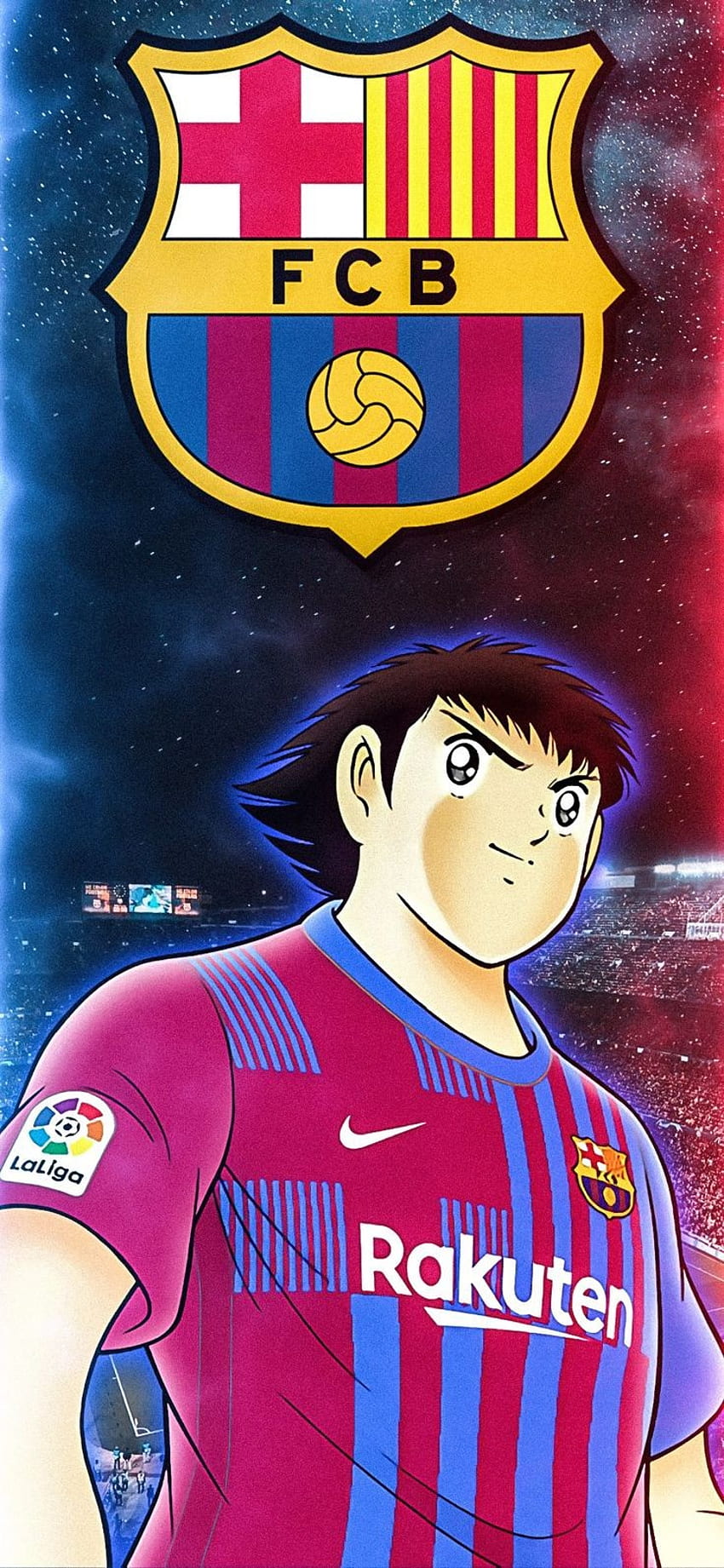 Tsubasa FC Barcelona, ​​Barça, Kapten Tsubasa wallpaper ponsel HD