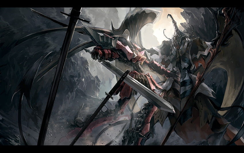 Armor Battles Dark Fight Five Star Stories Katana L.E.D. Mirage B4, Mecha Dragon HD wallpaper