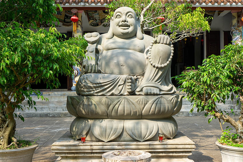 Vietnam Buddha Statue in Da Nang Nature temple HD wallpaper