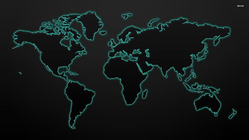 Черна карта на света с широк екран за Monodomo. Carte du monde, Fond d'écran téléphone, Carte, Празна карта HD тапет