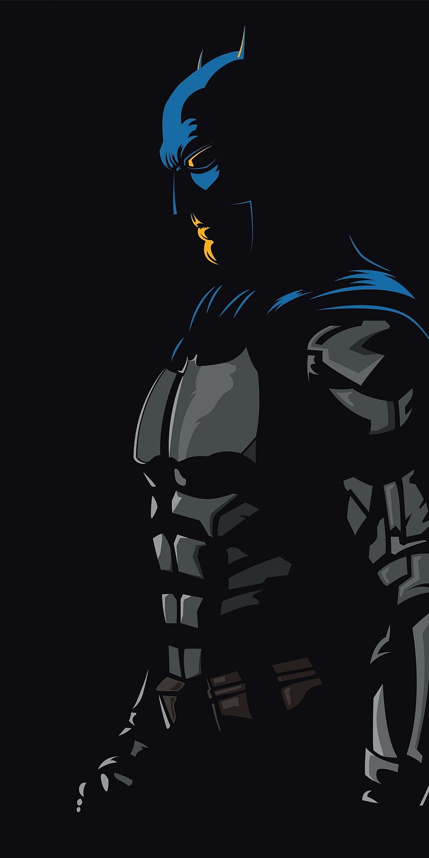 Batman, dark knight, Justice League, DC Comics, minimal, . Batman, Pahlawan Super, karya seni Batman wallpaper ponsel HD