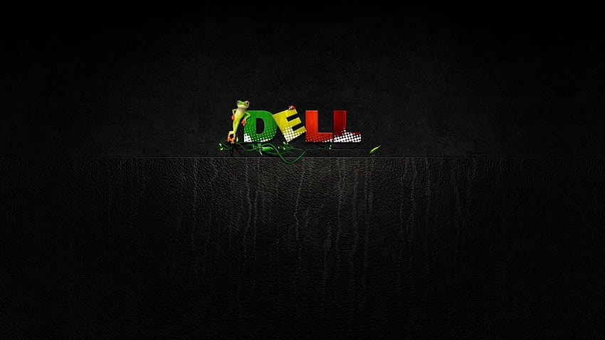 Aperçu dell, entreprise, ordinateurs, grenouille, vert, jaune, rouge. Logo Dell, entreprises, Logo, Dell Technologies Fond d'écran HD