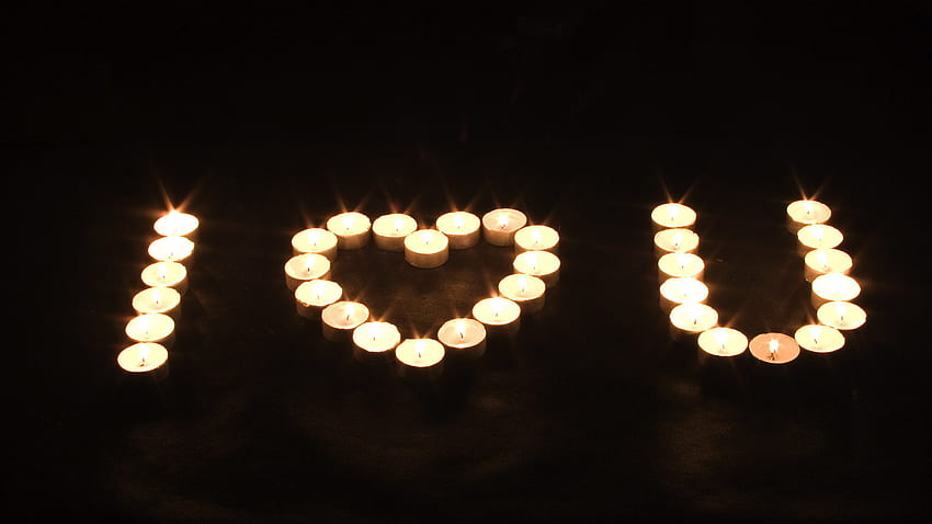 Confession of Love, candles, light, i love you HD wallpaper