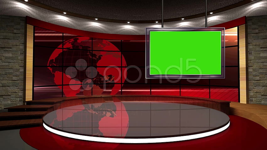 Studio Greenscreen PSD - Set Virtual, Latar Belakang Layar Hijau Studio TV Virtual dan Latar Belakang Layar Hijau Studio TV Virtual Wallpaper HD