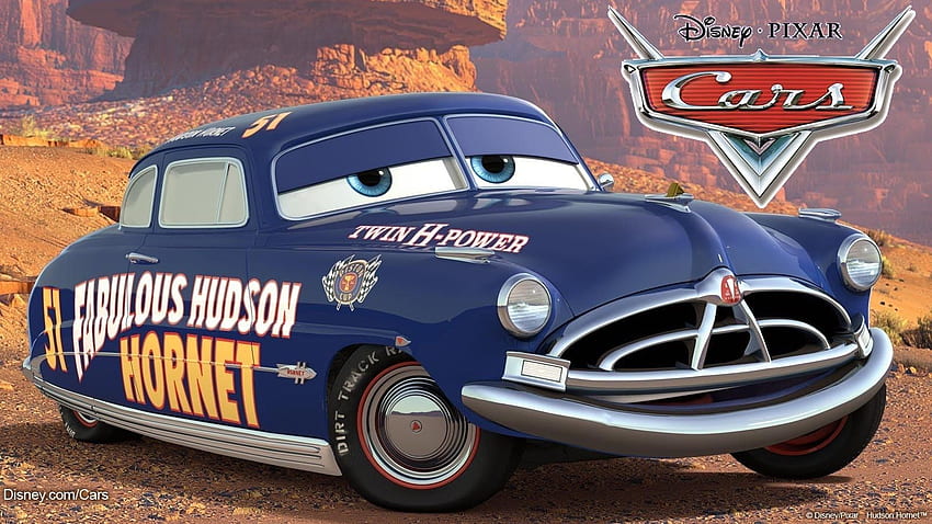 Doc Hudson (auch bekannt als The Fabulous Hudson Hornet oder einfach Doc) ist einer der beiden Deuteragonisten von Cars. D. Pixar-Autos, Cars-Film, Disney-Autos HD-Hintergrundbild