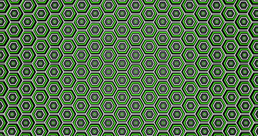 Rejilla verde, textura, hexágonos, patrón. fondo de pantalla
