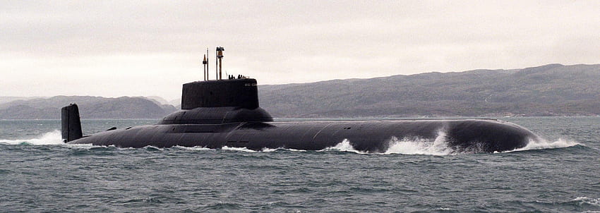 sous-marin SSBN Typhoon Proj. 941 classe Akula SNLE marine russe Fond d'écran HD