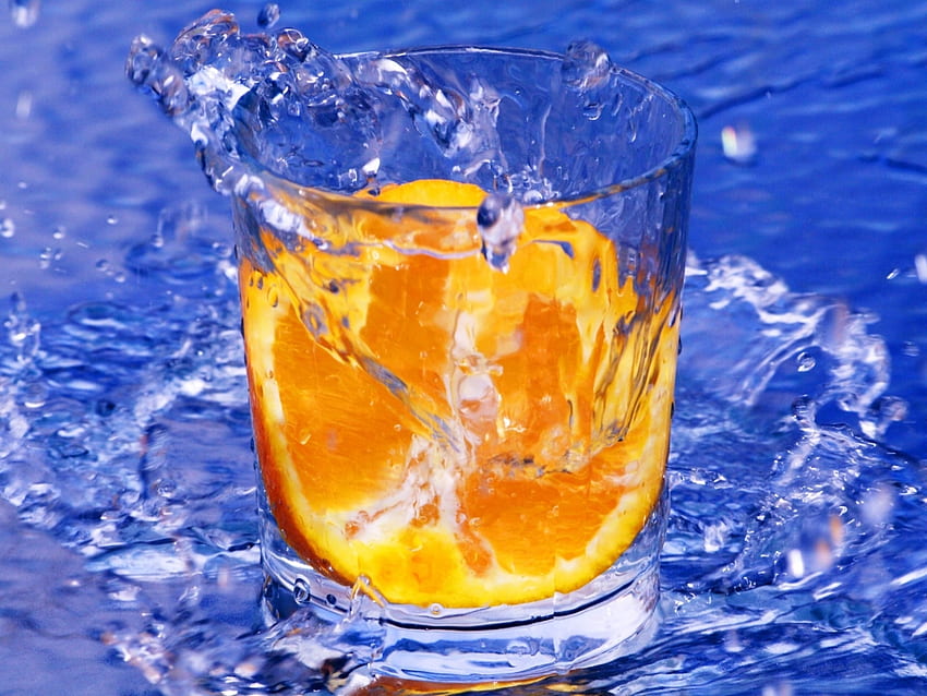 Water, Food, Oranges HD wallpaper