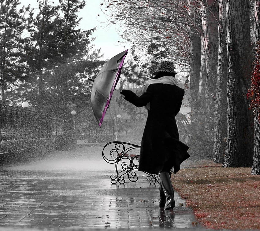 Walking in rain HD wallpaper | Pxfuel