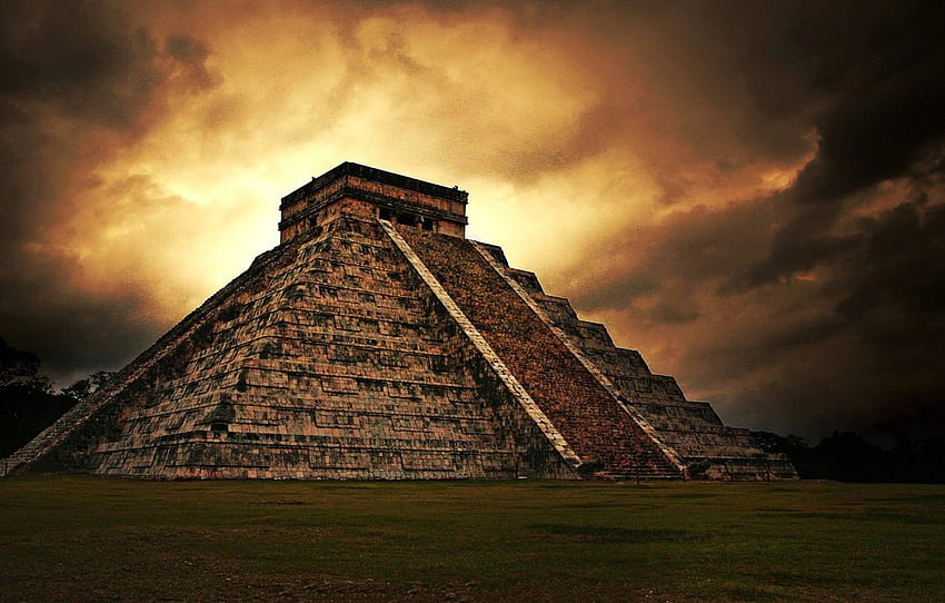 Maya, Pyramide, Maya-Pyramide für HD-Hintergrundbild
