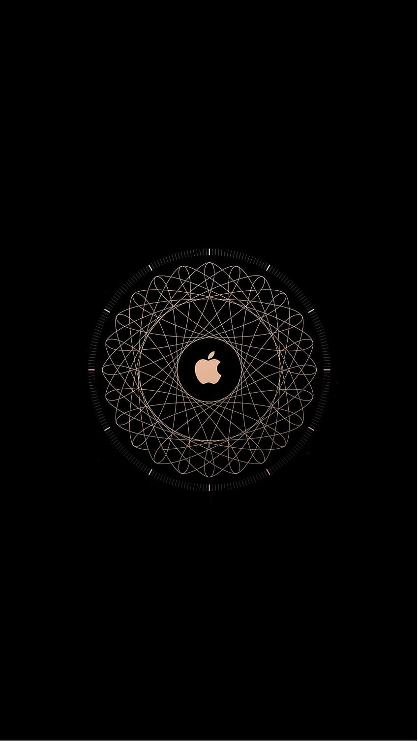 Reloj Apple Negro fondo de pantalla del teléfono