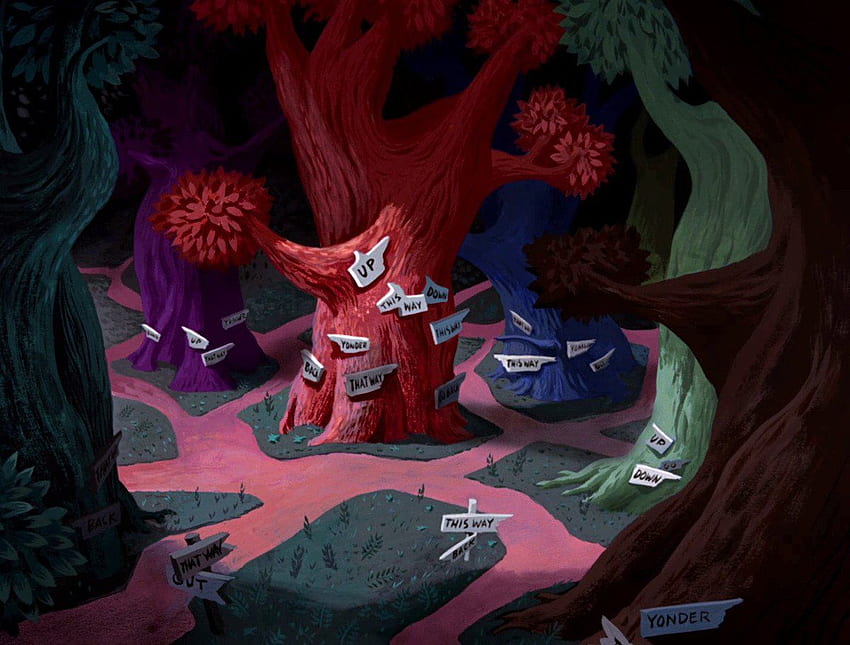 Tohad - Background from Alice in Wonderland (Disney Studios - 1951) HD wallpaper