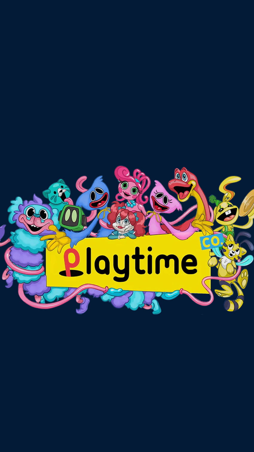 Playtime Co, huggy-wuggy, mak-playtime, kissy-missy, mommy-long-legs, mak, playtime-co Tapeta na telefon HD