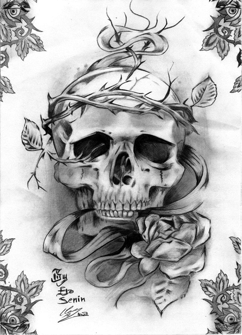 Cute Girly Skull Tattoos. Skull for Tattoos HD phone wallpaper
