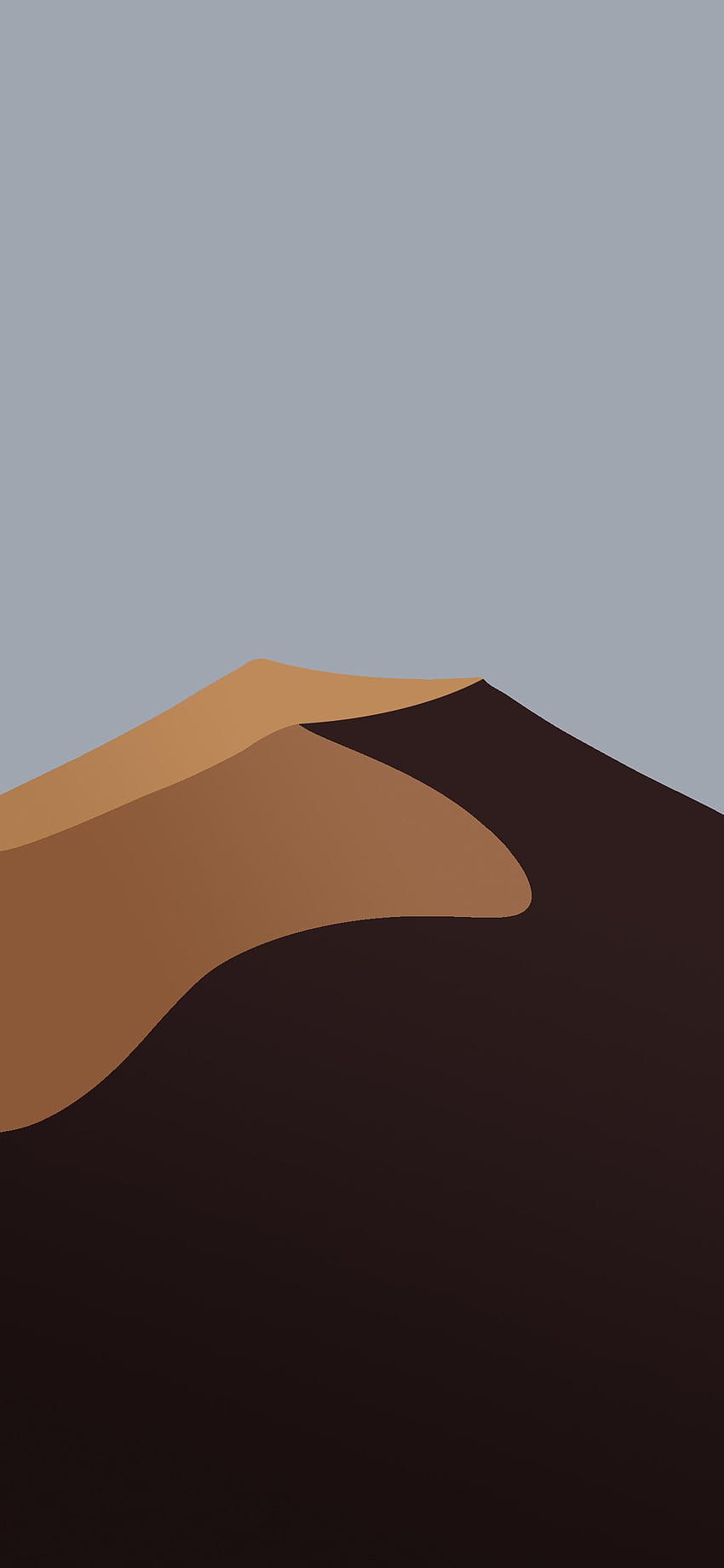 desierto minimalista iphone, marrón minimalista fondo de pantalla del teléfono