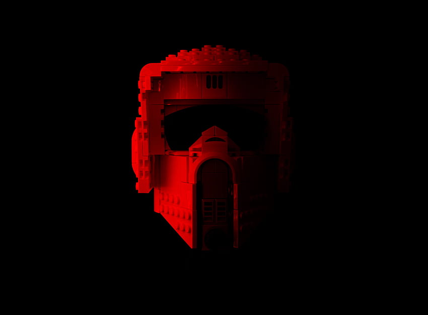 Red troopers, Lego head, star wars, dark HD wallpaper