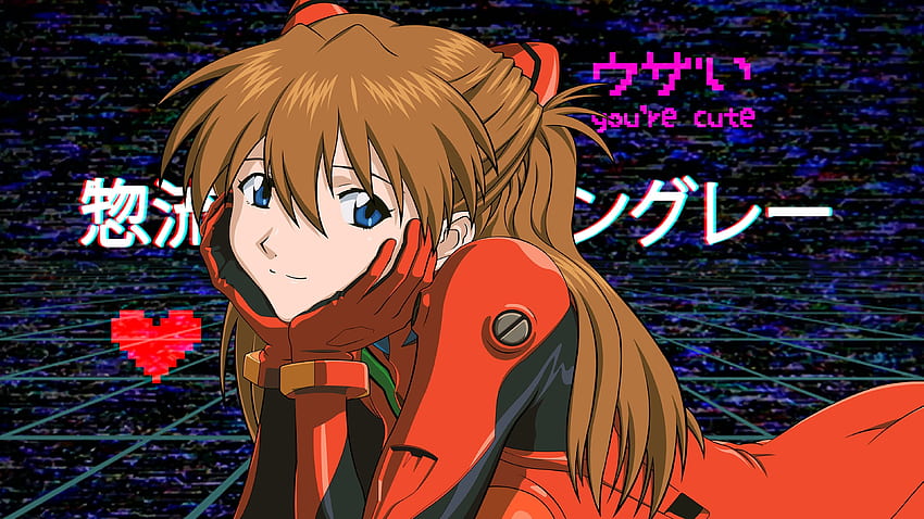 Neon Genesis Evangelion Asuka Langley Soryu HD-Hintergrundbild