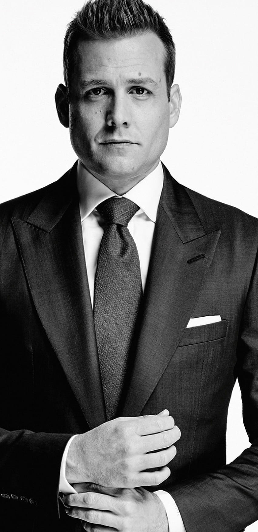 Gabriel Macht, Actor, Suit, Monochrome, Harvey, Harvey Donna HD phone wallpaper