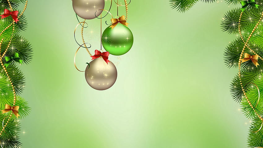 Święta, Nowy Rok, Boże Narodzenie, Ozdoby Świąteczne, Bale, Dekoracje Choinkowe Tapeta HD