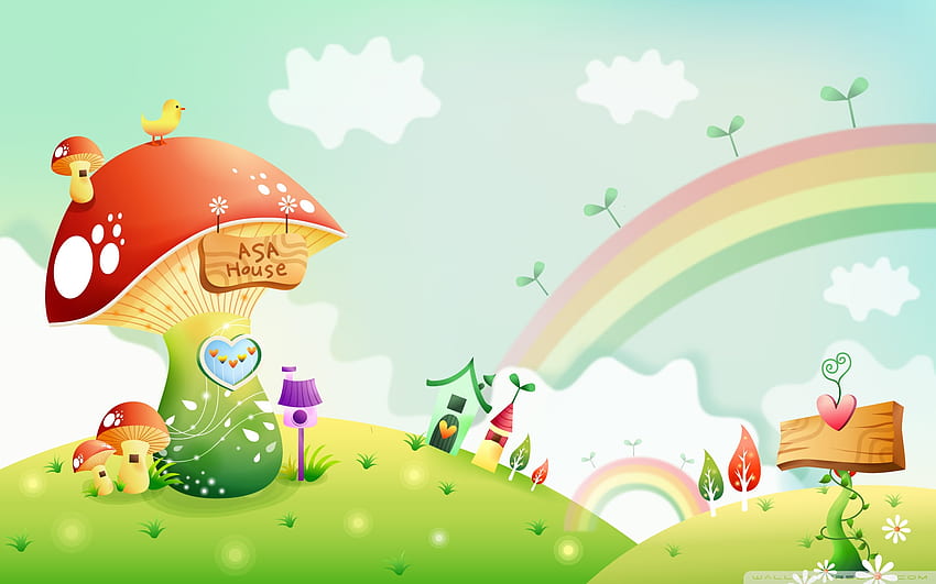 Spring Landscape With Rainbow 2 Ultra Background for U TV : & UltraWide & Laptop HD wallpaper