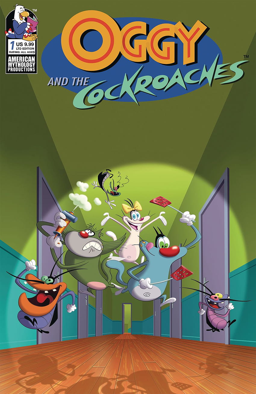 Oggy and the Cockroaches (Animation Cel Cover) HD phone wallpaper