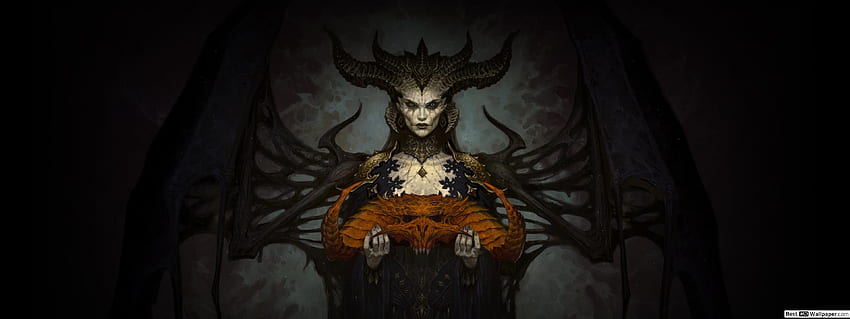 Diablo IV Lilith หน้าจอคู่ Diablo วอลล์เปเปอร์ HD