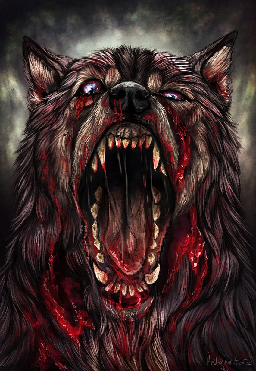 Zombie Mark speedpaint by AnsticeWolf. Werewolf art, Wolf artwork, Scary wolf, Wolf Horror HD phone wallpaper