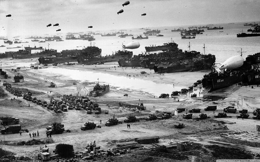 นอร์มังดี - 1944 สงครามโลกครั้งที่ 2 นอร์มังดี สงครามโลกครั้งที่สอง ฝรั่งเศส วอลล์เปเปอร์ HD